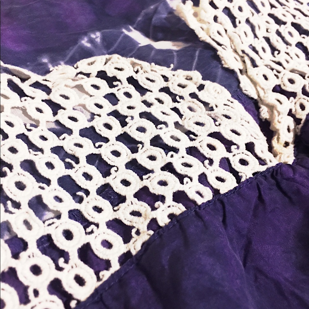 Calypso St.Barth ๐ฏ%SILK Crochet Lovely Tunic Top - Picture 4 of 13